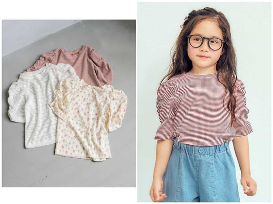 日本童裝 apres les cours 薄紗蕾絲上衣 80-140cm 女童款 夏季 TOPS