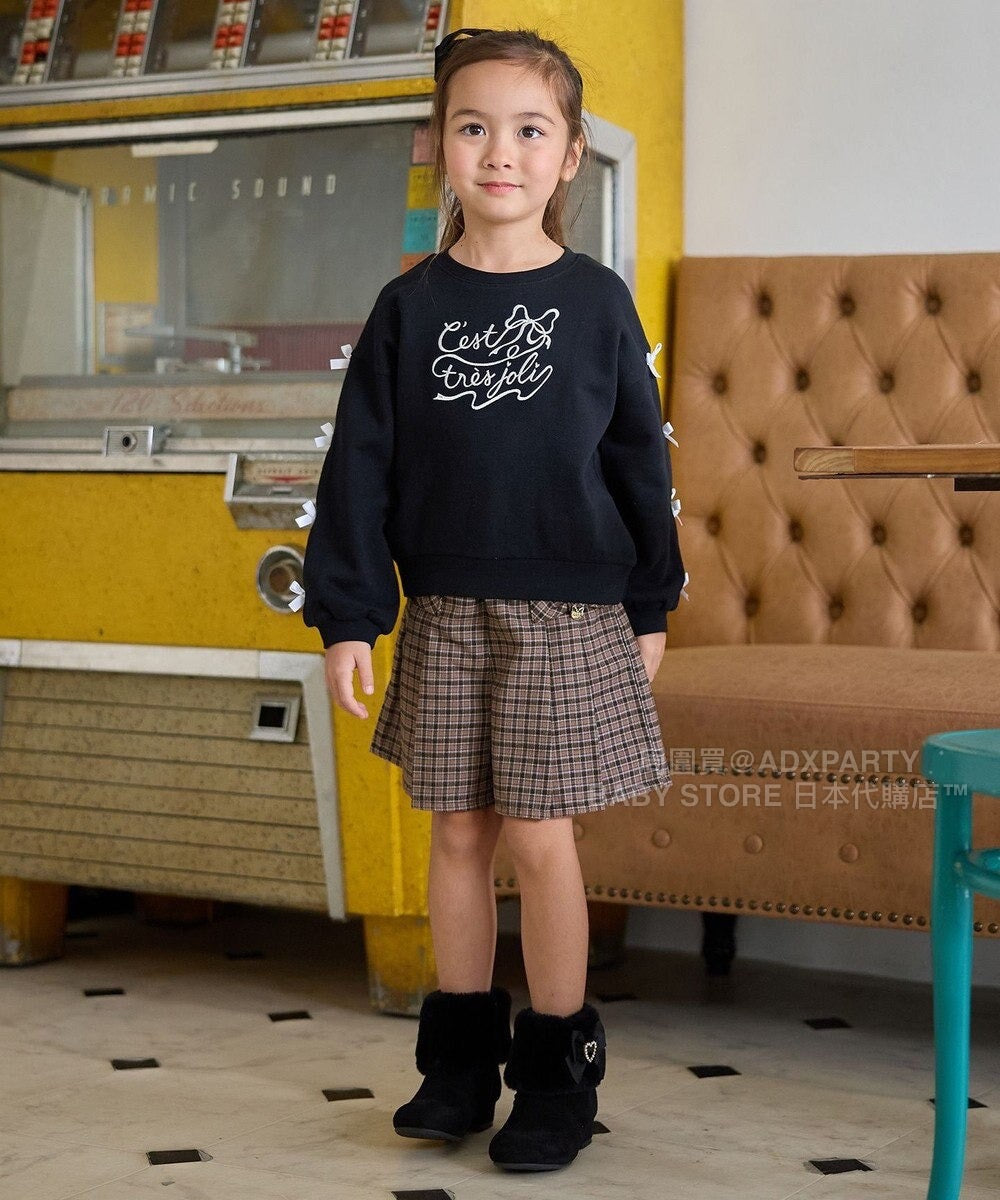 日本童裝 aF#a325 蝴蝶結手袖衛衣 90-160cm 女童款 秋季 TOPS