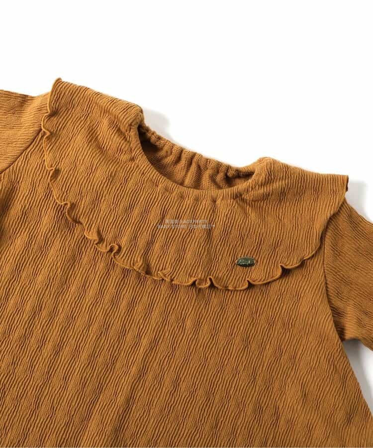 日本童裝 SERAPH 荷葉邊領不規則上衣 80-140cm 女童款 秋季 TOPS