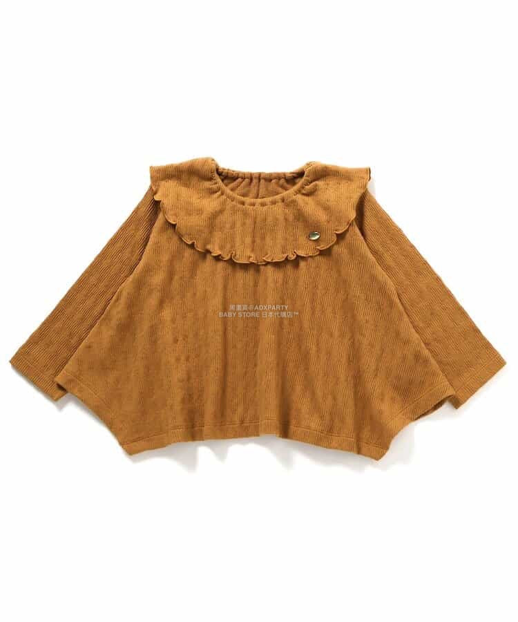 日本童裝 SERAPH 荷葉邊領不規則上衣 80-140cm 女童款 秋季 TOPS