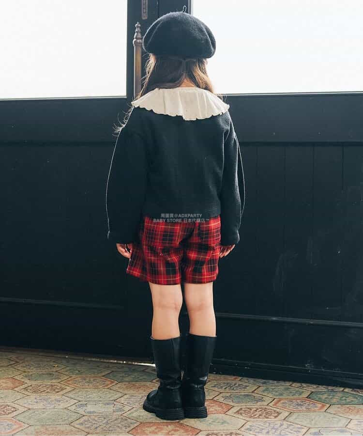 日本童裝 SERAPH 荷葉邊領不規則上衣 80-140cm 女童款 秋季 TOPS