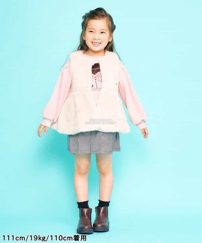 日本童裝 SERAPH 毛毛背心外套 80-140cm 女童款 秋季 OUTERWEAR
