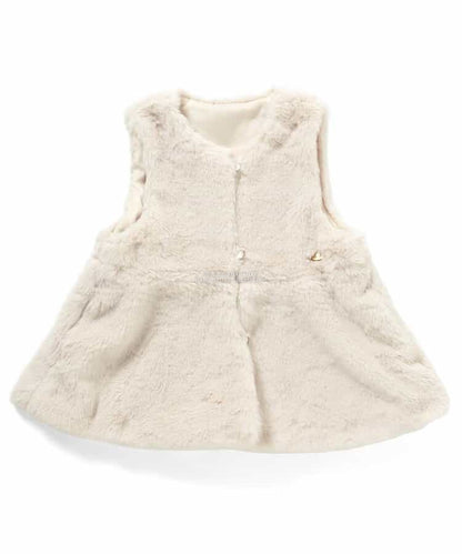 日本童裝 SERAPH 毛毛背心外套 80-140cm 女童款 秋季 OUTERWEAR