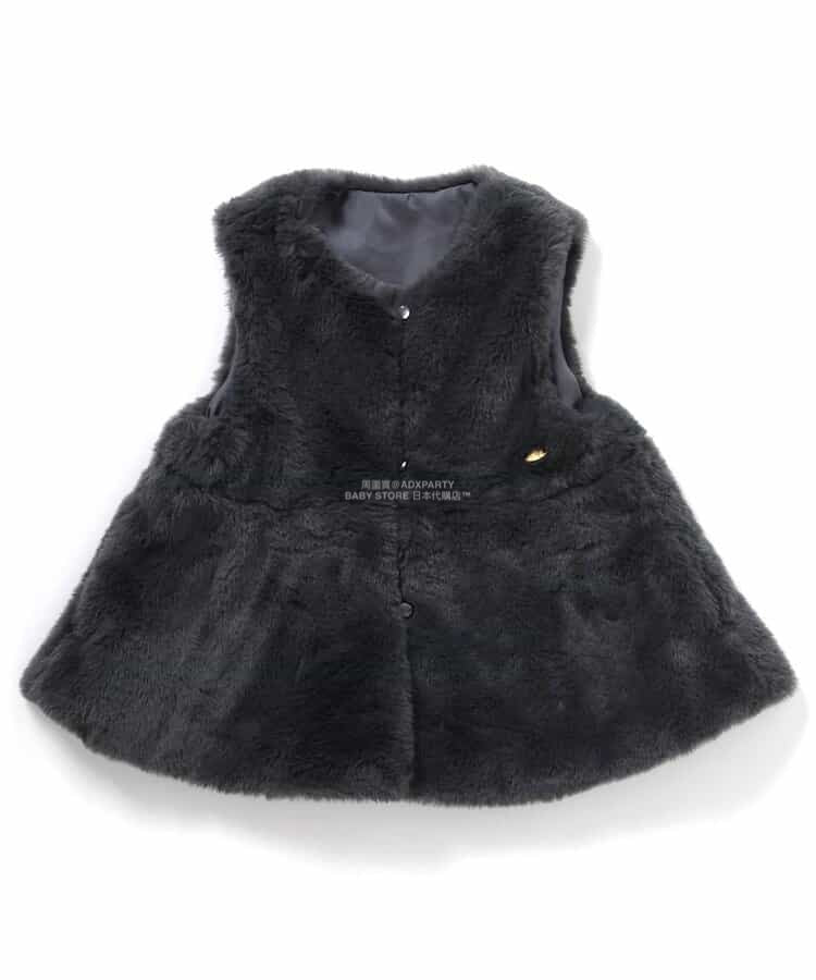 日本童裝 SERAPH 毛毛背心外套 80-140cm 女童款 秋季 OUTERWEAR