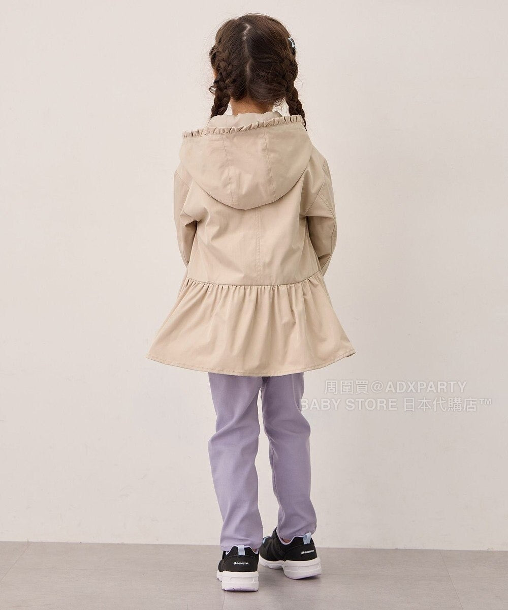 日本童裝 aF#a325 蝴蝶結裙邊外套（可與同牌子外套合併） 110-160cm 女童款 秋季 (適合初秋、香港平均溫度、寒冷天氣、溫度低天氣）OUTERWEAR  