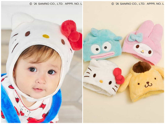 日本直送 apres les cours x Sanrio 毛毛帽 46-48cm 初生嬰兒 帽系列 萬聖節 Cosplay服裝 Halloween攪鬼特輯