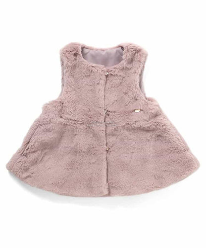 日本童裝 SERAPH 毛毛背心外套 80-140cm 女童款 秋季 OUTERWEAR