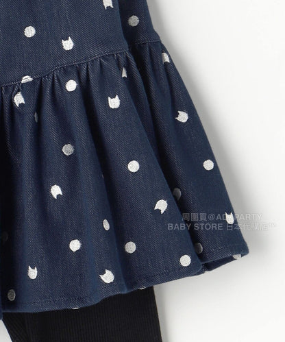 日本童裝 aF#a325 假兩件裙連打底褲 90-140cm 女童款 秋季  SKIRTS PANTS