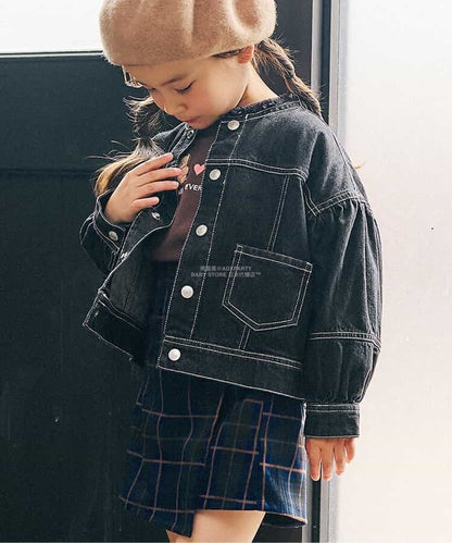 日本童裝 SERAPH 牛仔外套 80-140cm 女童款 秋季 OUTERWEAR