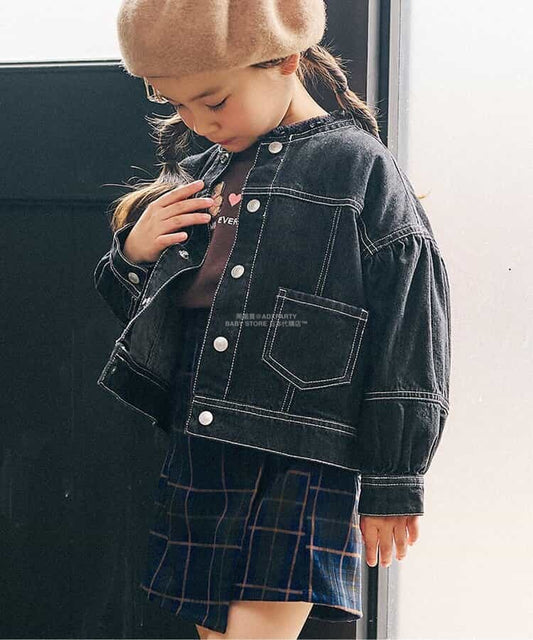 日本童裝 SERAPH 牛仔外套 80-140cm 女童款 秋季 OUTERWEAR