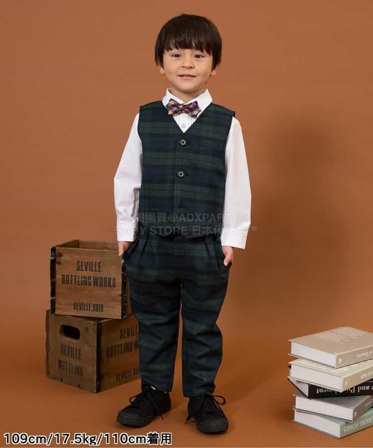 日本童裝 BREEZE 正裝背後心 90-130cm 男童款 冬季 OUTERWEAR 面試/宴會/表演