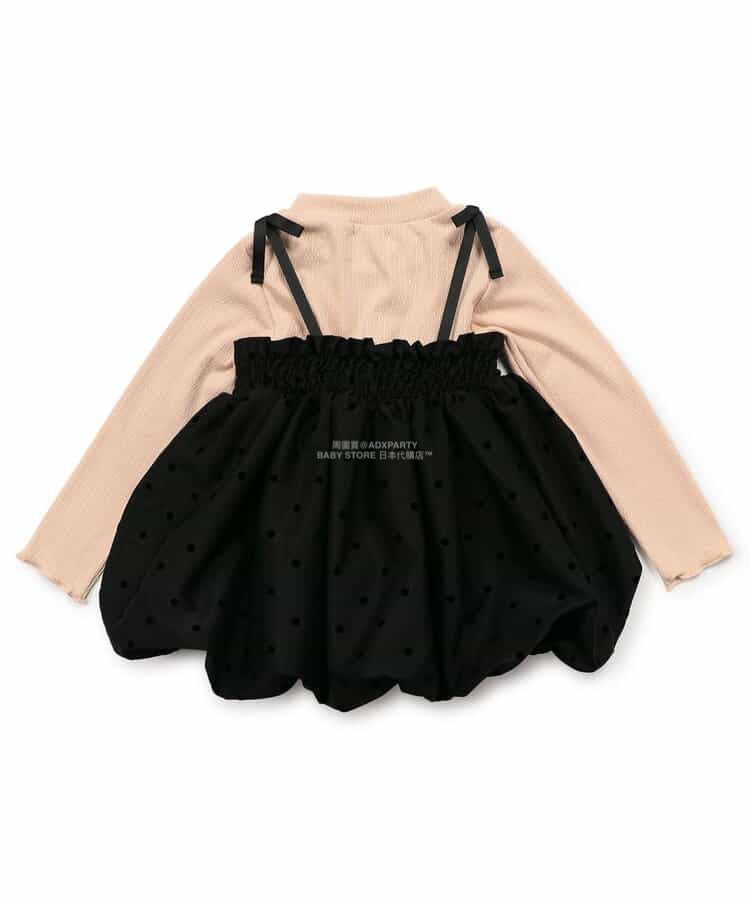 日本童裝 SERAPH 2Way 上衣及吊帶泡泡上衣兩件套裝 80-140cm 女童款 秋季 TOPS