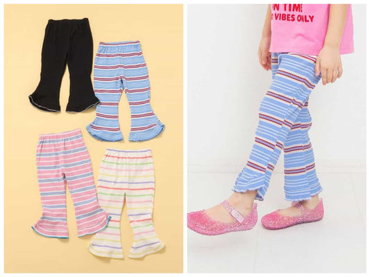 日本童裝 BREEZE SunnyPinkDays 羅紋長褲 80-140cm 女童款 夏季 PANTS