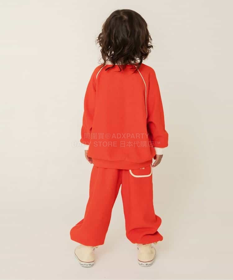 日本童裝 BREEZE 抓毛運動褲 80-140cm 男童款 冬季 PANTS  聖誕紅/新年紅