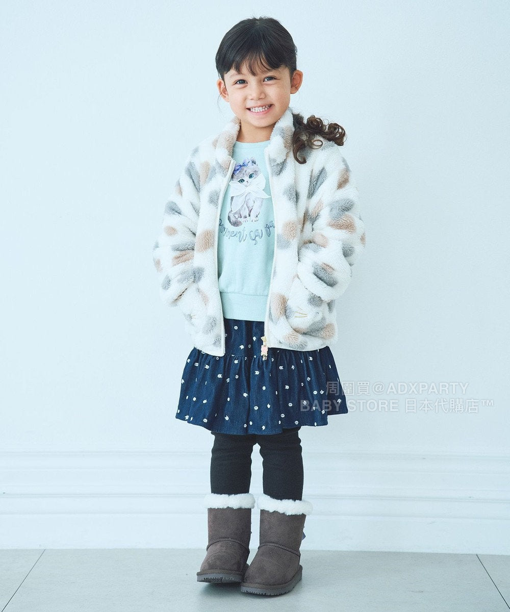 日本童裝 aF#a325 絲帶貓咪衛衣 100-160cm 女童款 秋季 TOPS