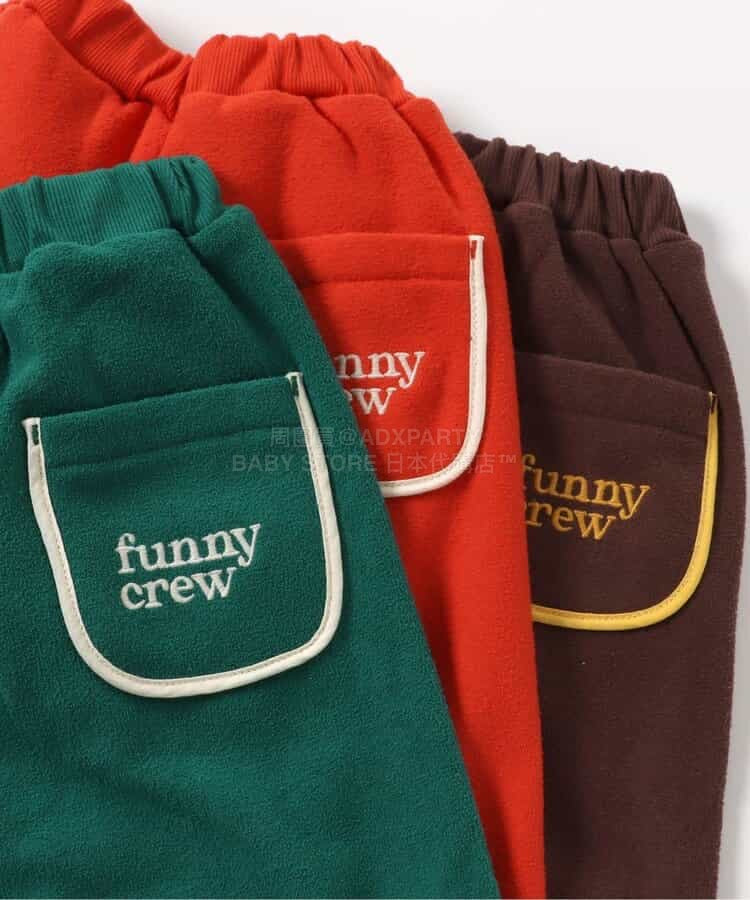 日本童裝 BREEZE 抓毛運動褲 80-140cm 男童款 冬季 PANTS  聖誕紅/新年紅