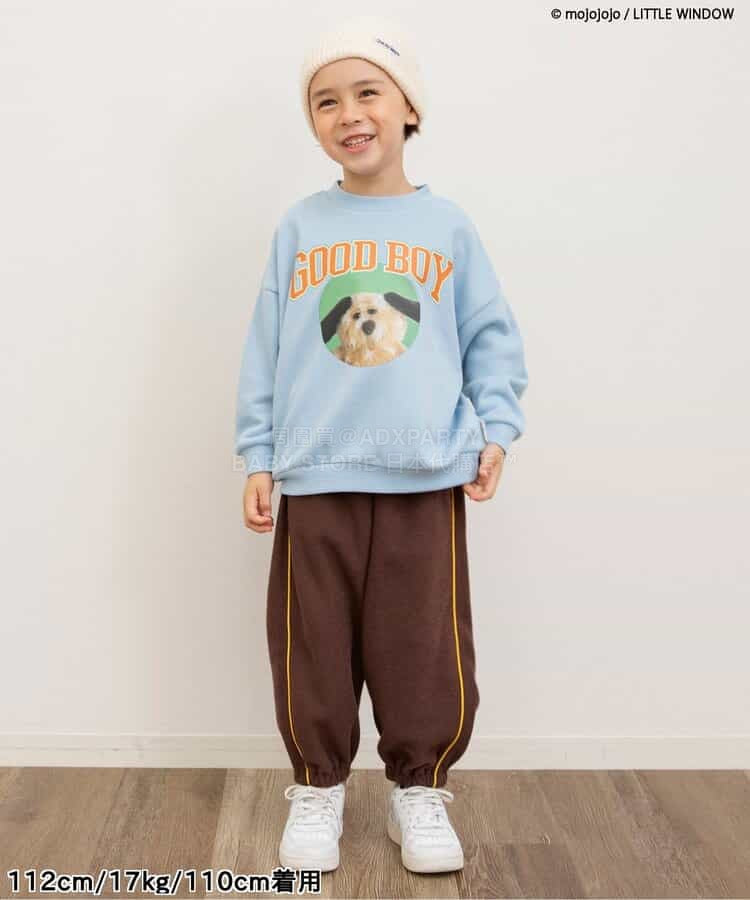 日本童裝 BREEZE 抓毛運動褲 80-140cm 男童款 冬季 PANTS  聖誕紅/新年紅