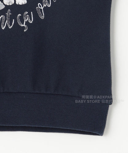 日本童裝 aF#a325 絲帶貓咪衛衣 100-160cm 女童款 秋季 TOPS
