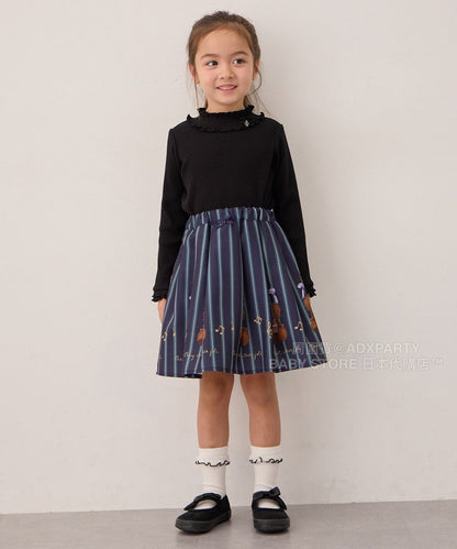 日本童裝 aF#a325 音符吊飾針織上衣 100-160cm 女童款 秋季 TOPS