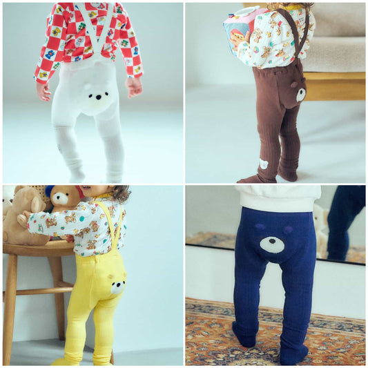 日本童裝 apres les cours x tiny bear Palette 襪褲連襪一套 70-80cm 男童款/女童款 初生嬰兒 秋季 PANTS
