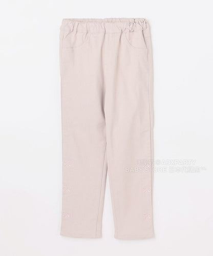 日本童裝 aF#a325 蝴蝶結休閒長褲 100-160cm 女童款 秋季 PANTS
