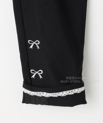 日本童裝 aF#a325 蝴蝶結休閒長褲 100-160cm 女童款 秋季 PANTS