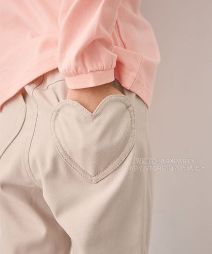 日本童裝 aF#a325 蝴蝶結休閒長褲 100-160cm 女童款 秋季 PANTS