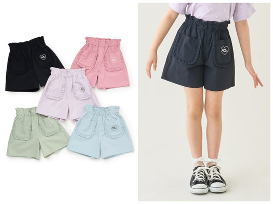 Japanese children's clothing Ly# mine tank top and shorts set 100-150cm girls summer TOPS PANTS 