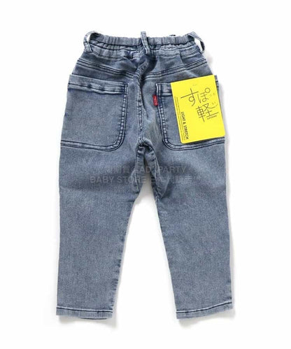 日本童裝 BREEZE 輕盈皺褶長褲 90-150cm 男童款 冬季 PANTS