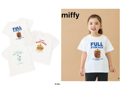 日本童裝 Ly# mine x miffy 防UV 吸水速乾 【棉100％不易變形】印花上衣 100-140cm 女童款 夏季 TOPS