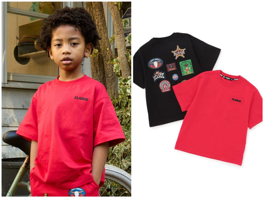 日本童裝 XLARGE KIDS 徽章印花上衣 80-140cm 男童款 夏季 TOPS