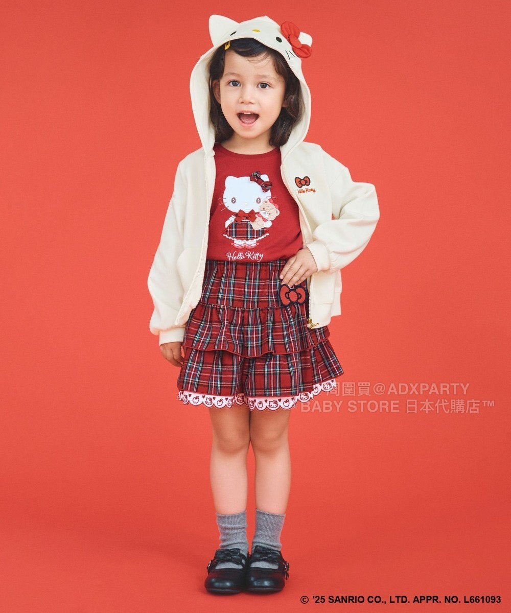 日本童裝 aF#a325 x sanrio Hello Kitty 衛衣外套 110-150cm 女童款 秋季 OUTERWEAR