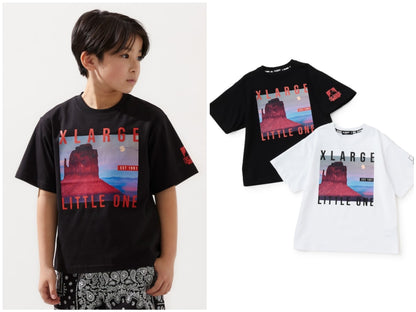 日本童裝 XLARGE KIDS 防UV 接觸冷感 照片印花短袖上衣 90-140cm 男童款 夏季 TOPS