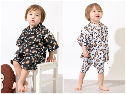 日本童裝 XLARG# KIDS 接觸冷感 日本甚平 日本和服 80-130cm 男童款 夏季 其他品牌童裝 TOPS PANTS 日本夏祭慶典特輯