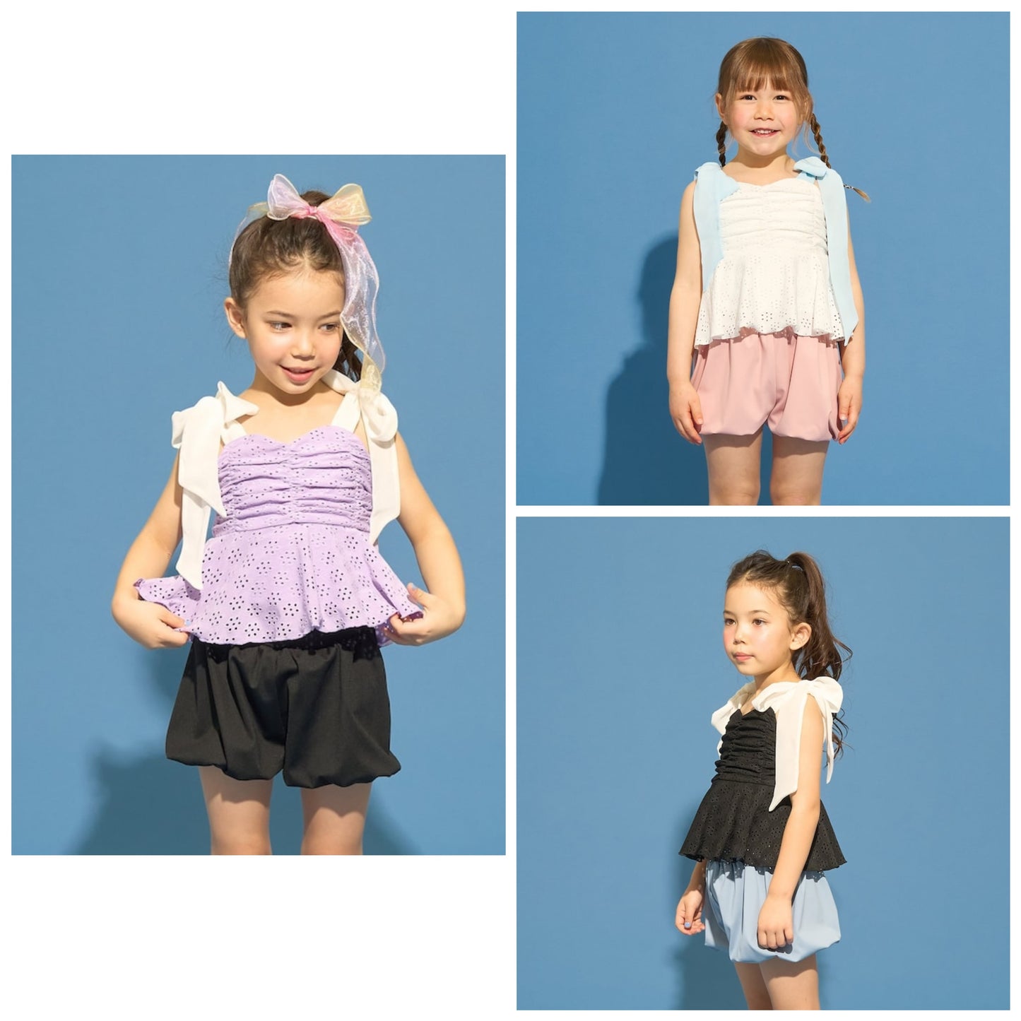 日本童裝 Ly# mine 泳衣兩件套裝 100-130cm 女童款 夏季 夏日玩水泳衣特輯