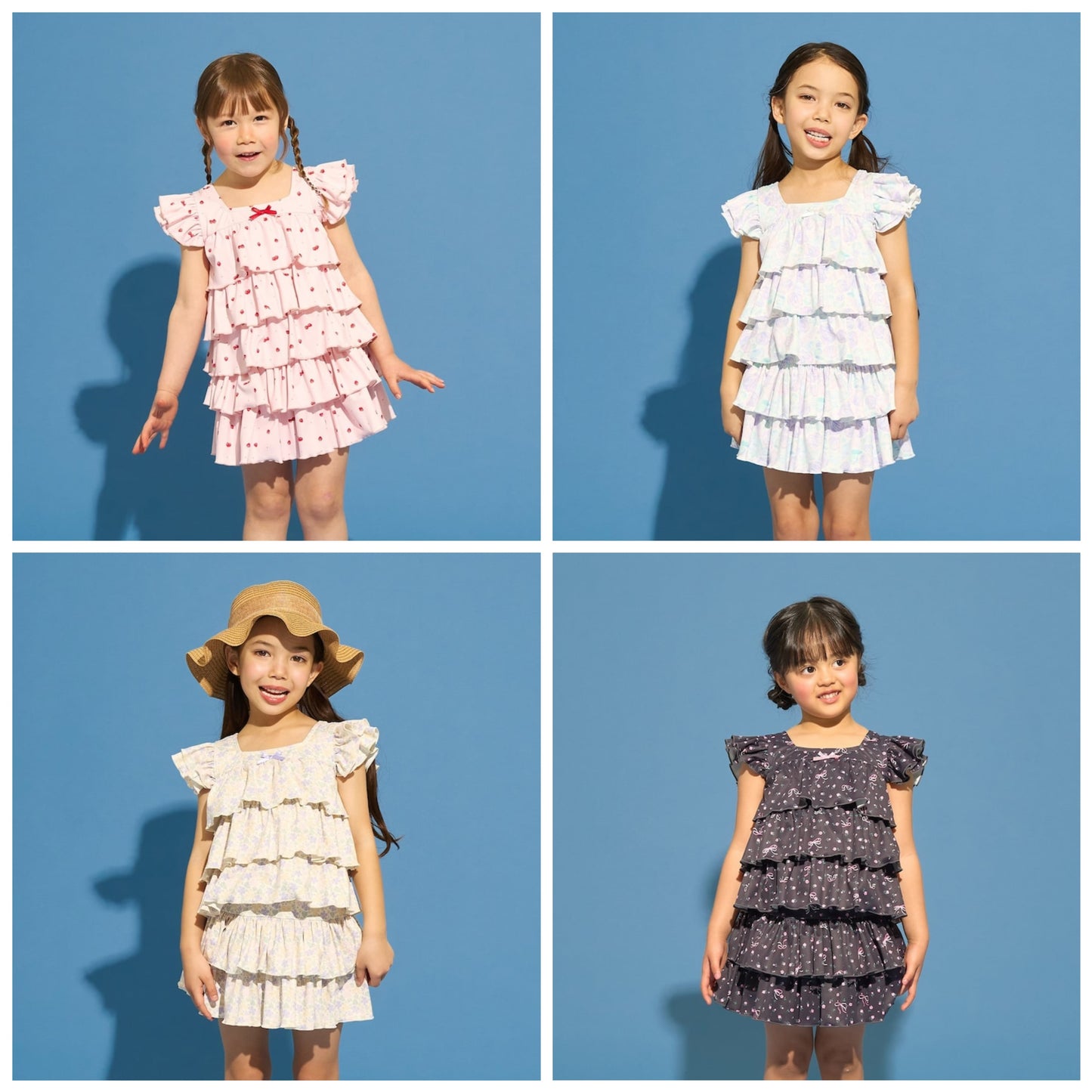 日本童裝 Ly# mine 泳衣兩件套裝 100-130cm 女童款 夏季 夏日玩水泳衣特輯