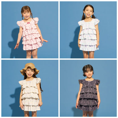 日本童裝 Ly# mine 泳衣兩件套裝 100-130cm 女童款 夏季 夏日玩水泳衣特輯