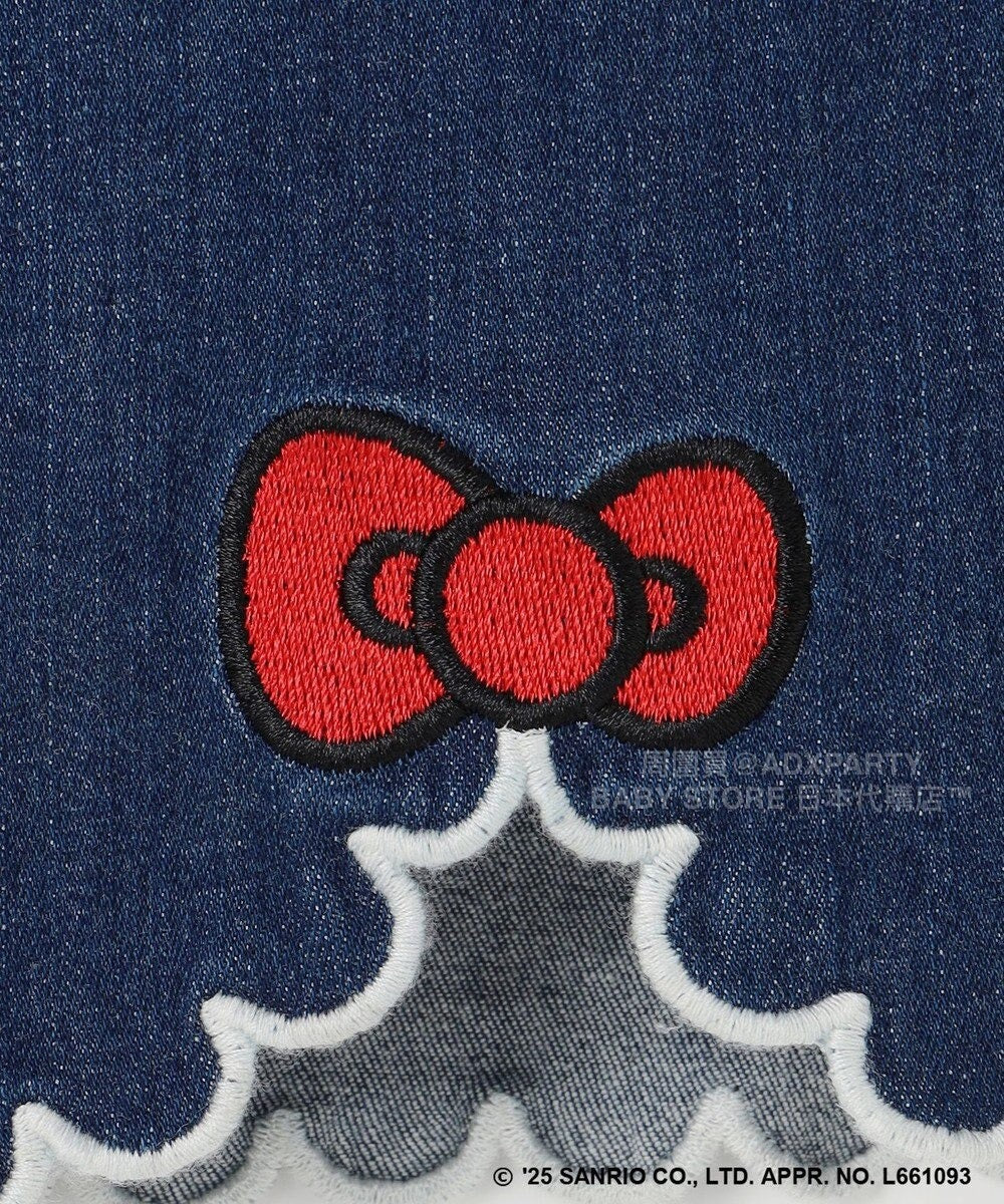 日本童裝 aF#a325 x sanrio Hello Kitty 木耳邊牛仔褲 110-150cm 女童款 秋季 PANTS