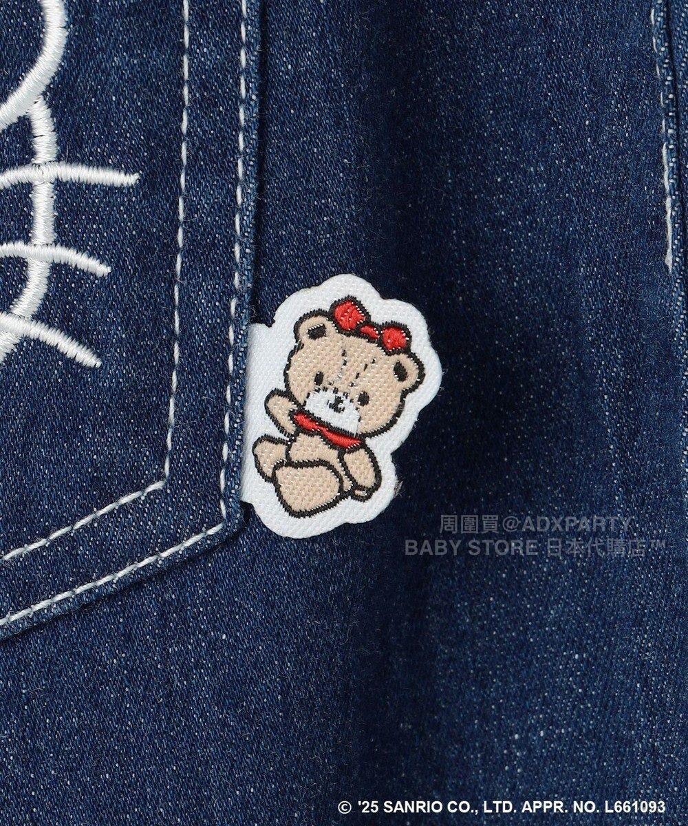 日本童裝 aF#a325 x sanrio Hello Kitty 木耳邊牛仔褲 110-150cm 女童款 秋季 PANTS