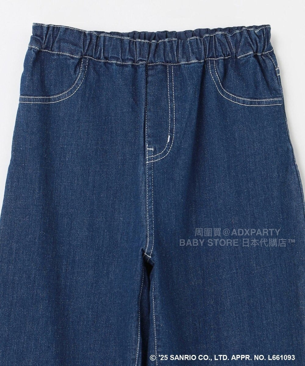 日本童裝 aF#a325 x sanrio Hello Kitty 木耳邊牛仔褲 110-150cm 女童款 秋季 PANTS