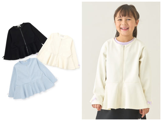 日本童裝 Ly# mine 裙邊圓領外套 100-150cm 女童款 夏季 OUTERWEAR