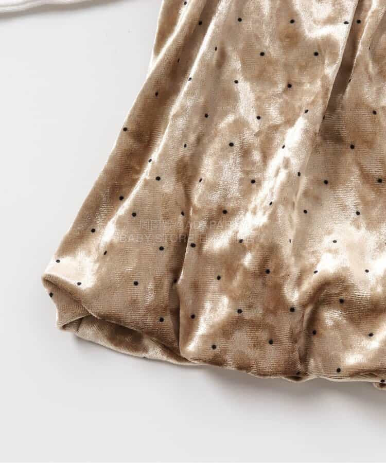 日本童裝 BREEZE 天鵝絨假兩件上衣 80-140cm 女童款 冬季 TOPS