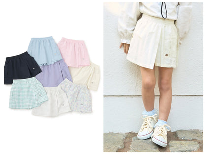 Japanese children's clothing Ly# mine tank top and shorts set 100-150cm girls summer TOPS PANTS 