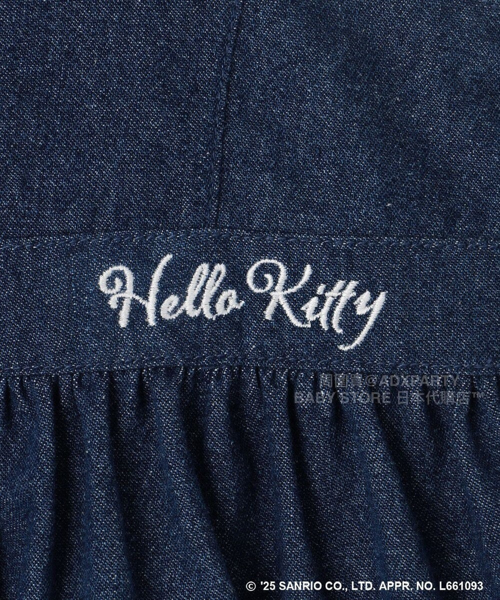 日本童裝 aF#a325 x sanrio Hello Kitty 吊帶牛仔裙 110-150cm 女童款 秋季 DRESSES