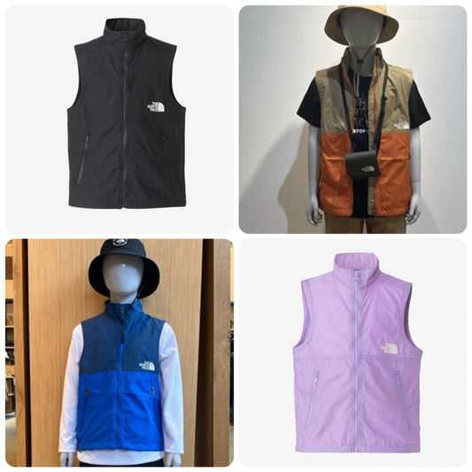 Japanese children's clothing TNF waterproof series zipper vest jacket 130-160cm boys'/girls' summer outerwear 