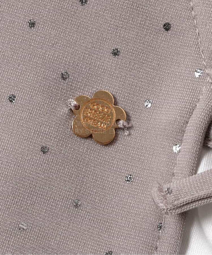 日本童裝 BREEZE 假兩件閃亮波點襯衫 90-140cm 女童款 冬季 TOPS