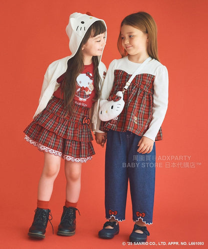 日本童裝 aF#a325 x sanrio Hello Kitty 衛衣外套 110-150cm 女童款 秋季 OUTERWEAR