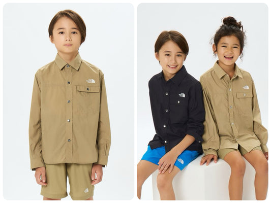 TNF Waterproof Series Kids' Shirt (130-160cm) for Boys and Girls Summer TOPS OUTERWEAR 