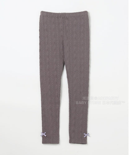 日本童裝 aF#a325 提花緊身褲 90-150cm 女童款 秋季 PANTS