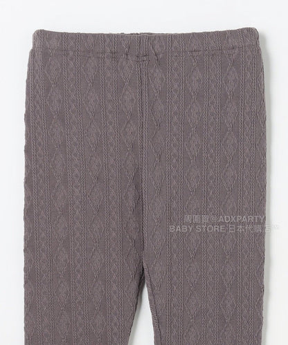 日本童裝 aF#a325 提花緊身褲 90-150cm 女童款 秋季 PANTS